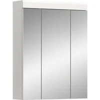 welltime Spiegelschrank SIENA, Breite 60cm, 3 Spiegeltüren, 9 Fächer, 6 Einlegeböden (TOPSELLER) in verschiedenen Farben erhältlich, Badmöbel, Badschrank, Schrank, Bad