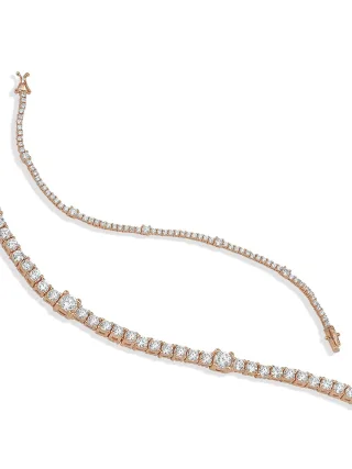 Dkeniz Armband 925/- Sterling Silber rosévergoldet Tennisarmband