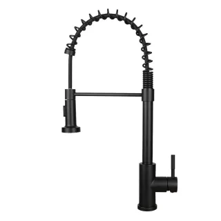Nettlife Küchenarmatur, Schwarz, Metall, 6x55x24 cm, Küchen, Küchenausstattung, Küchenarmaturen