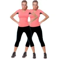 Cocain underwear Caprileggings 2 blickdichte Baumwoll Legging 3/4 lang Freizeit Sport Gr. S - 3XL (2er-Pack) perfekte Passform