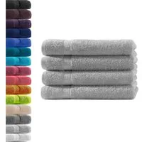 Hometex Premium Textiles Handtuch in Premium Qualität 500 g/m², Feinster Frottier-Stoff 100% Baumwolle, 4x Handtuch, weich, saugfähig, extra schwer & flauschig