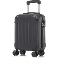 YONSLY Hartschalen-Trolley Hartschalen-Koffer Trolley 360° Rollen, robuster Reisekoffer, 4 Rollen, mit Zahlenschloss, für Business und Urlaub 46/55/66/76 cm