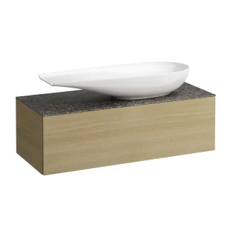 LAUFEN Waschtischunterschrank und Waschtischplatte ALESSI 500x1200x370 H4323250972501