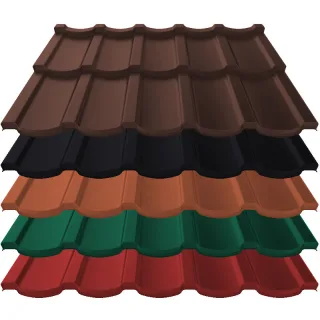 Pfannenmodul Talia | 0,50 mm | Stahl | Modullänge 350 mm | 25 µm ThyssenKrupp Polyester