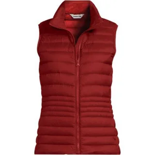Daunenweste WANDERWEIGHT Verstaubar Ultraleicht für Damen, Damen, size: regular, Orange, Nylon, by Lands' End