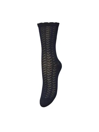 beck söndergaard - Socken mit filigranem Lochmuster schwarz - Gr. - 39
