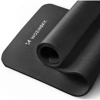 Wozinsky Yogamatte WNSP (Matte mit Tragegurt und Tasche), 0,9 cm dick rutschfest formstabil inkl Tragegurt und Tasche