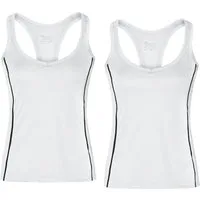 James & Nicholson Lauftop Doppelpack Damen Sporttop mit modischen reflektierenden Details JN424 (Doppelpack, 2er-Pack) Ladies' Running Reflex Top