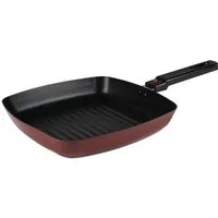 Kampa Dometic Bratpfanne Square Frying Pan, Edelstahl, abnehmbarer Griff