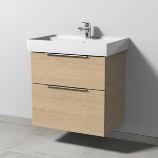Sanipa 3way Waschtischunterbau zu Villeroy & Boch Collaro Waschtisch mit 2 Auszügen, Eiche-Nordic UM83548