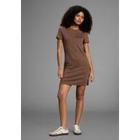 Flashlights Shirtkleid figurbetonter Schnitt, Kurzarm, Rundhalsausschnitt, Mini-Länge