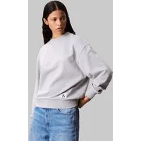 Calvin Klein Jeans Sweatshirt A- LS BADGE LOGO TERRY CREW NK Mit Rundhalsausschnitt