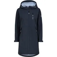 SUBLEVEL Langmantel Funktionsmantel mit Kapuze und Reißverschluss-Taschen Softshell Outerwear
