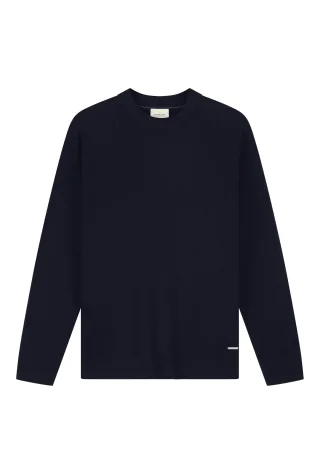 Dstrezzed - DS_Oscar Rib Mockneck Dk. Navy - Gr. - L