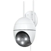 Topcony Überwachungskamera 2K Überwachungskamera Aussen Kamera Überwachung Aussen Wlan IP (Aussen, AuBenbereich, außen, utdoor Kabel Außenkamera WiFi PTZ Outdoor Camera Dome Aussen kamera, 1-tlg., Videoüberwachung Kamera mit Farbige Nachtsicht Bewegu