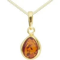 OSTSEE-SCHMUCK Kette mit Anhänger Ostsee-Schmuck Kette mit Anhänger Enela Kette mit Anhänger Enela (2-tlg)