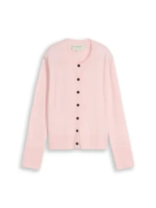 Tom Tailor - Cardigan mit Kaschmir-Anteil light pastel pink melange - Gr. - XL