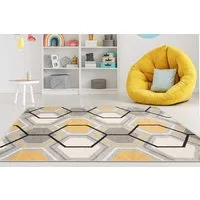 Mazovia Teppich LAZUR_Geometric, 80x150, Geometrisch, Modern, Kurzflor, Gemustert