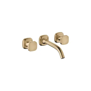 Dornbracht Waschtisch-Wandbatterie ohne Ablaufgarnitur COYA 36712404 Dark Brass gebürstet (PVD),3671 36712404-39