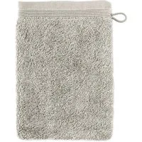 Möve Waschhandschuh Superwuschel 100% Premium Cotton Baumwolle, Walkfrottier (1-St), mit Biesenbordüre und praktischem Kordelaufhänger, einfarbig, weich