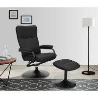 Home affaire Relaxsessel Istad, TV-Sessel, Sessel mit Hocker und Schlaffunktion, mit Drehfuß, nordisches Design und Hocker