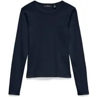 Vero Moda Langarmshirt VMCHLOE LS SHORT TOP JRS NOOS Baumwollmischung, slim fit