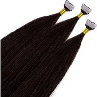 hair2heart Echthaar-Extension Premium Mini Tape Extensions #5/0 Hellbraun 40cm
