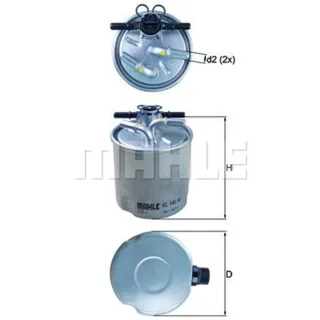 Mahle Kraftstofffilter Nissan Murano Qashqai X-Trail Renault Koleos