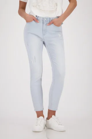monari - Jeans mit Strasssteinen light denim - Gr. - 44