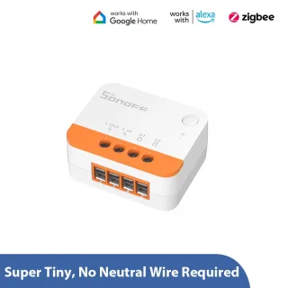 Sonoff ZBMINIL2 Smart Zigbe3.0 Switch No Neutral Required Intelligent Two-way Control Relay Module Timer Voice Control w