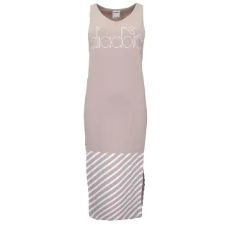 Diadora Baumwollwomens rosa Rauchkleid