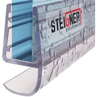 STEIGNER Duschdichtung 30cm Gerade PVC Ersatzdichtung für Dusche, L: 30 cm, (1 Stück Packung, Einzeldichtung), Glasstärke 5/6/ 7/8 mm Model: UK15