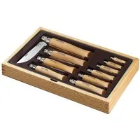 Opinel Taschenmesser Opinel-Sortiment, rostfrei in Holzkassette, 10 Opinel-Messer