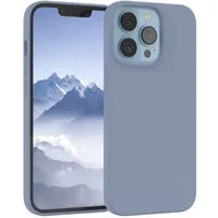 EAZY CASE Handyhülle Premium Silikon Case für Apple iPhone 13 Pro 6,1 Zoll, Hülle mit Kameraschutz Bumper Case stoßfest Handy Softcase Eis Blau