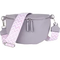 MIRROSI Bauchtasche Damen Taschen, Umhängetasche, Brusttasche, 26x18x9cm Veganes Leder (Schultertasche für jeden Anlass), Crossbody Bag, Bohemian gemusterten& verstellbaren Schulterriemen