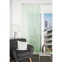 HOME WOHNIDEEN Vorhang Schlaufenschal 49041 NESSI Transparentvoile, 245x135 cm (2 St), Schlaufen, transparent, Polyester
