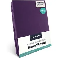 Lunarys Spannbettlaken SleepRoyal, Jersey-Elasthan, Gummizug: rundum, (1 Stück), 90x200 cm, 250 g/m², extrem hochwertig, Luxus Multi-Stretch Laken