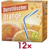 DURSTLOESCHER Softgetränk Orange, 12x 500 ml