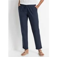 bonprix Leinenhose (1-tlg) aus Leinen und Lyocell, mit Elastik-Bündchen, Regular Fit