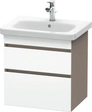 Duravit DuraStyle Waschtischunterbau wandhängend Weiß & Basalt Matt 580x448x610 mm - DS648001843 DS648001843