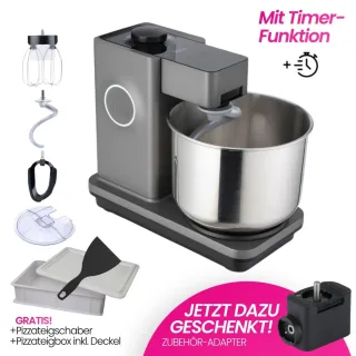 WILFA PROBAKER KM2GY-T70 – Grau mit Timer, inkl. 9-teiligem Zubehör...