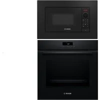 BOSCH Backofen-Set Bosch Backofenset Einbaubackofen Pyrolyse+Einbau-Mikrowelle AutoPilot, mit Nein, Pyrolyse-Selbstreinigung Hydrolyse