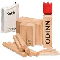 Toyfel Spiel Kubb Wikinger Spiel Holz XXL Odinn, Outdoor Spiele Wikinger Wurfspiel Bodenspiele Gartenspiele