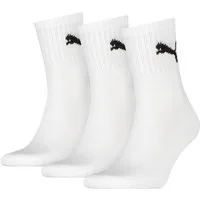 PUMA Sportsocken short crew (3-Paar) gepolsterte Frottee-Sohle, atmungsaktiv