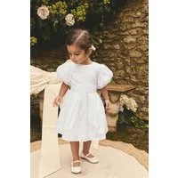 Next Partykleid Taft-Kleid für Mädchen mit Print und Schleife (1-tlg)