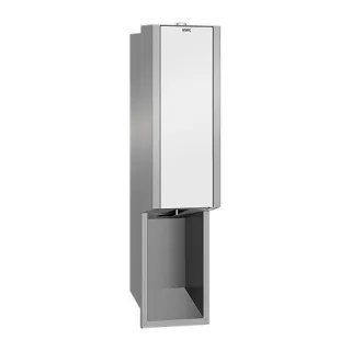 KWC Aquarotter Seifensp., EXOS, elek., Edelstahl, UP, 124x500x120mm, Front ESG weiß, 2030034668 2030034668
