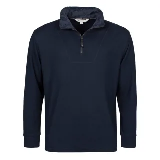 Herren Thermo Soft 1/4 Zip Oberteil Fleece mit hohem Kragen