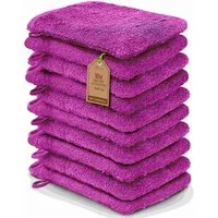 NatureMark Waschhandschuh 10er-Set Frottier Waschhandschuhe, 100% Baumwolle (10-St), Premium Frottier Waschhandschuhe, 15x21cm, Pink