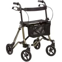 Dietz Rehab Rollator Dietz Taima M-GT Leichtgewichtrollator faltbar, Faltbarer leichter Rollator mit Rückengurt, Tasche und Stockhalterung