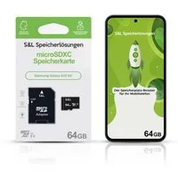 Tec-Expert microSD Karte S&L für Samsung Galaxy A55 5G Speicherkarte (64 GB, Class 10, microSDXC)
